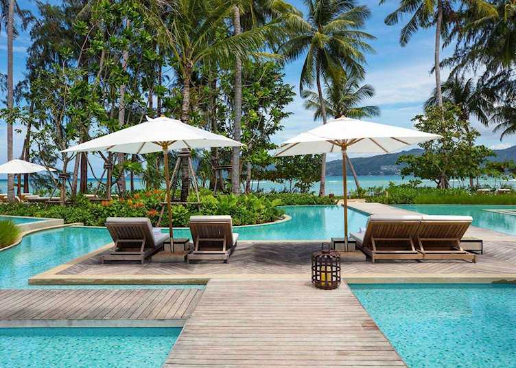 Pool area, Rosewood Phuket