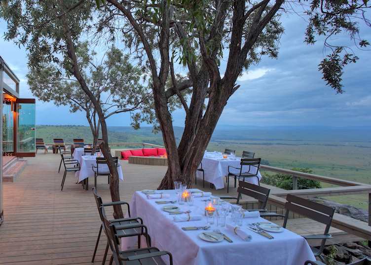 Dinner at Angama Mara 