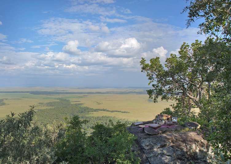 Lunch with a view at Angama Mara 