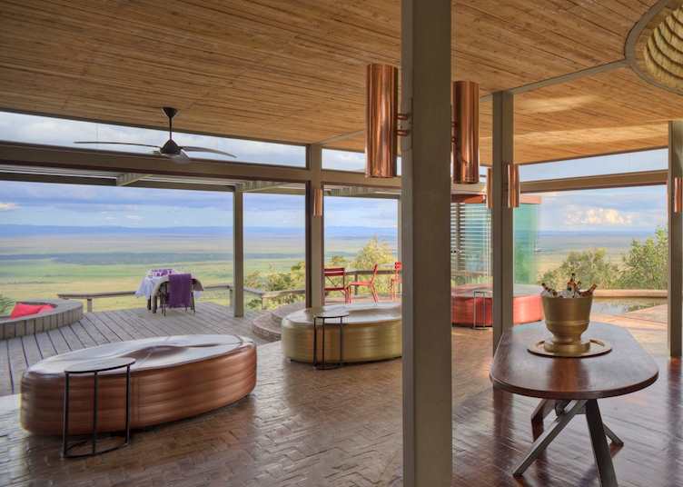 Drinks armoire at Angama Mara 