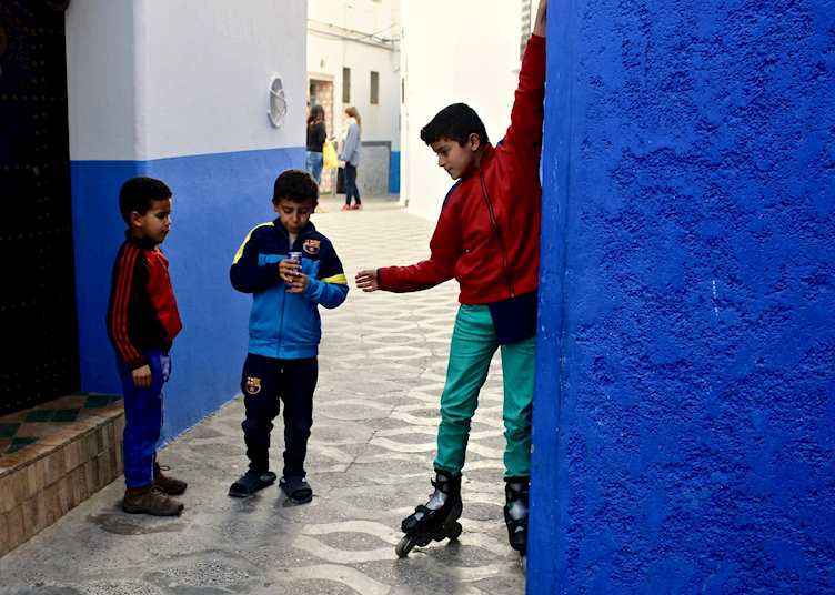 Children at play in the medina of Asilah
