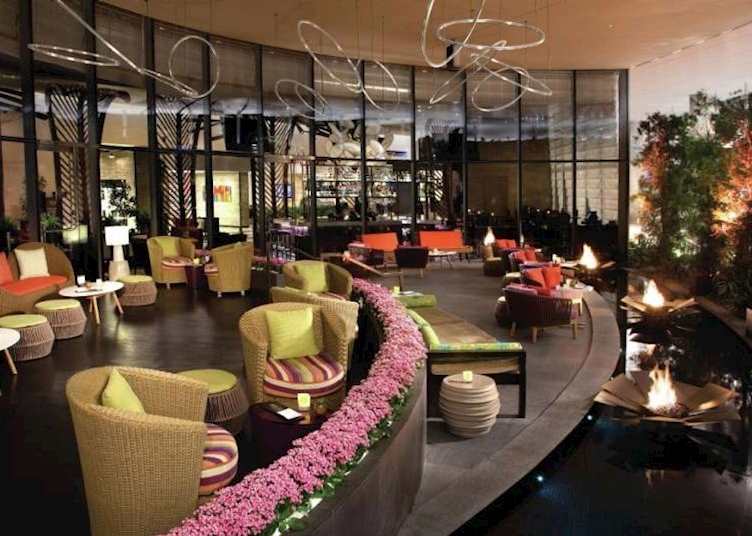 Vdara vice-versa patio and lounge