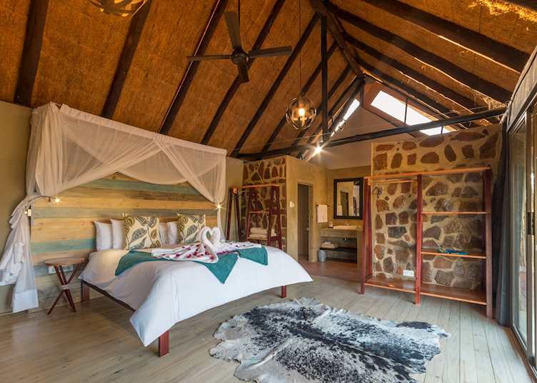 The hide-away chalet at Masuwe Lodge