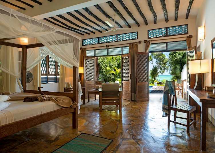 Sea view suite at Pongwe Beach Hotel