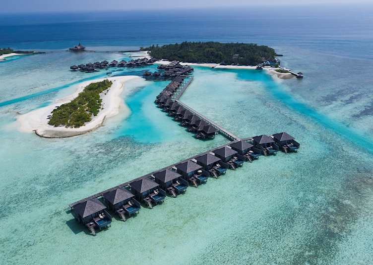 Aerial view, Anantara Veli Maldives Resort, Maldive Island