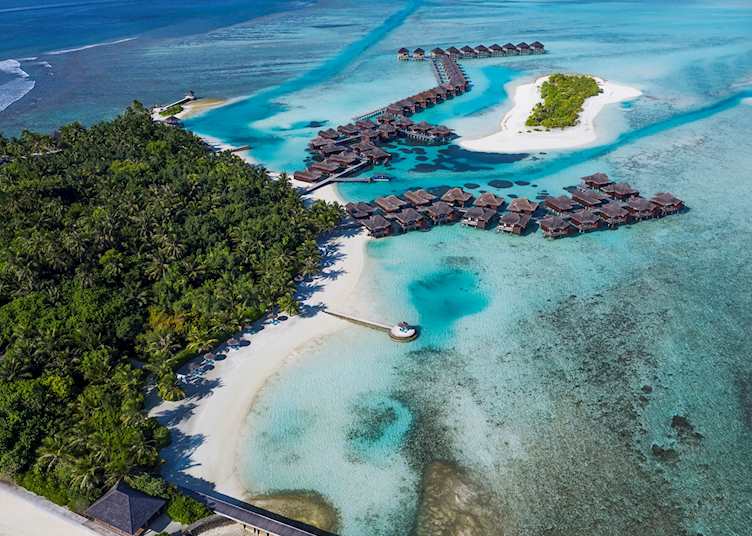 Aerial view, Anantara Veli Maldives Resort, Maldive Island