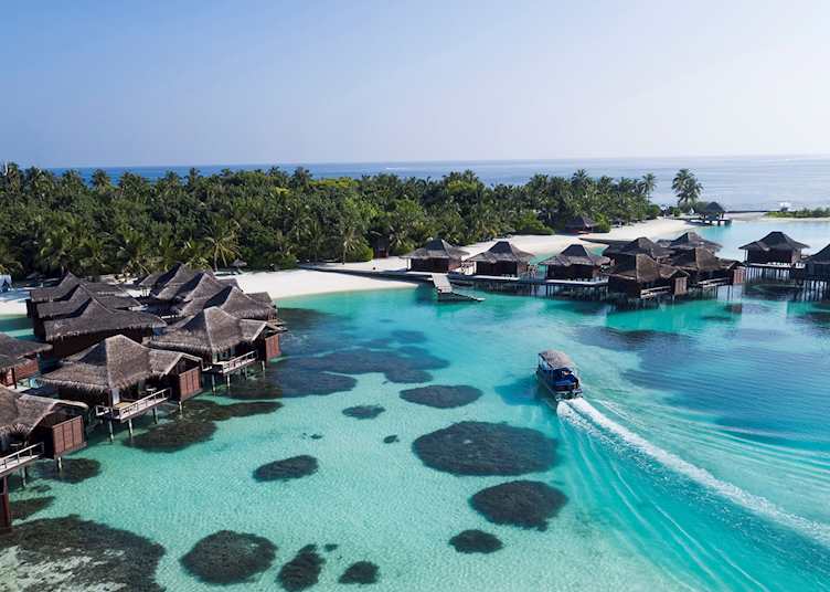 Aerial view, Anantara Veli Maldives Resort, Maldive Island