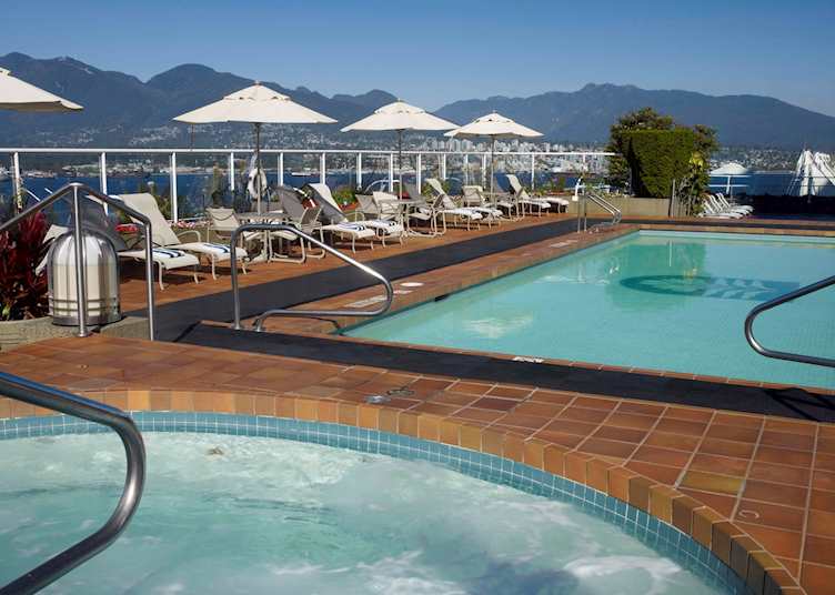 The pool at Pan Pacific Vancouver