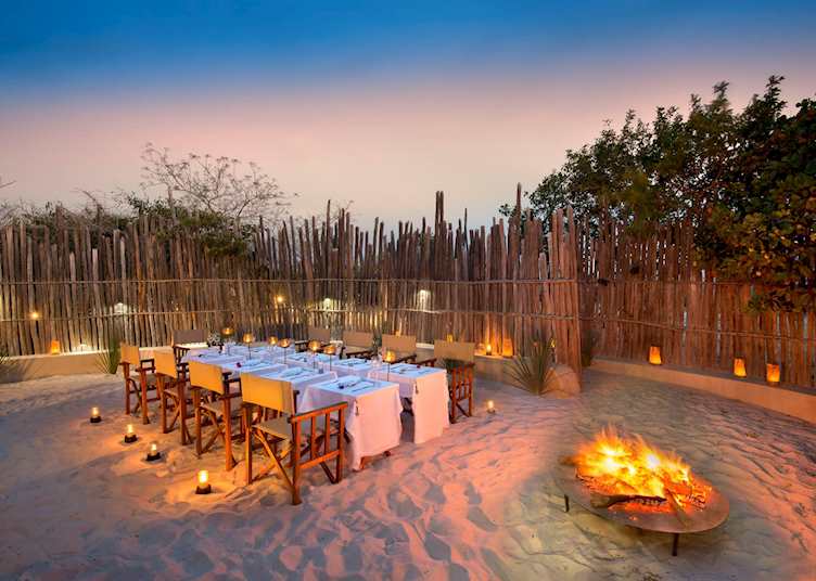 Santorini Mozambique, boma area
