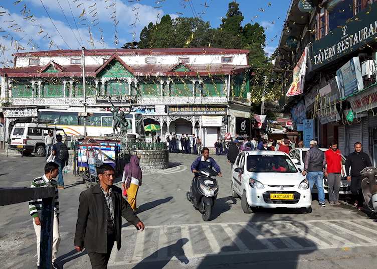 The Library and the entrance to Library Chowk