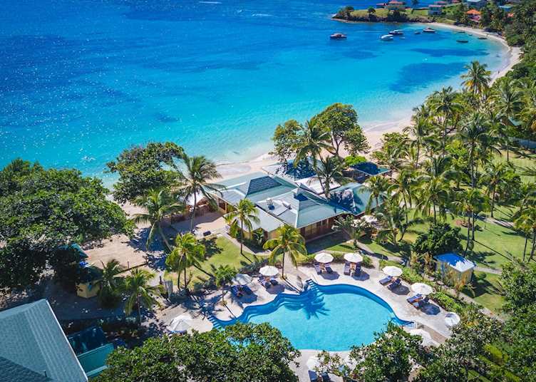 Aerial view, Bequia Beach Hotel, Bequia