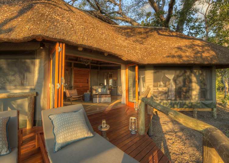 Camp Moremi bedroom deck