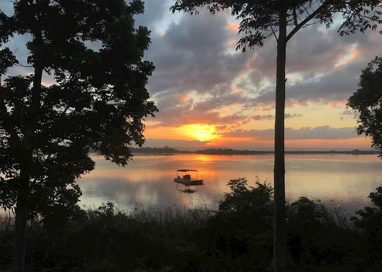 Sunrise at Lamanai Outpost Lodge