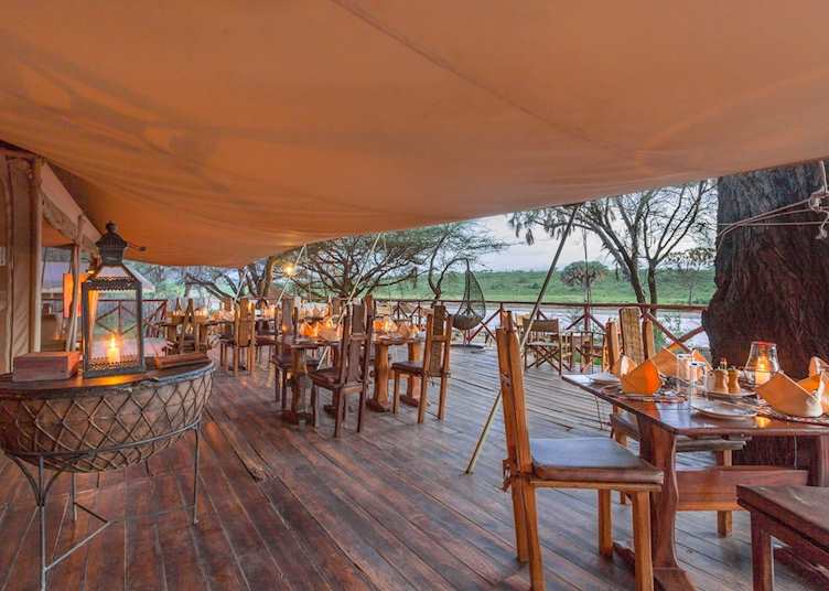 Main area at Elephant Bedroom Camp