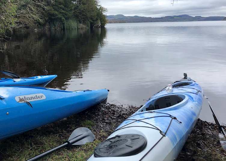 Kayaks on Lough Gill