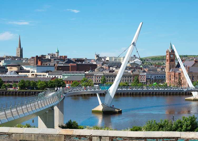 Peace Bridge over River Foyle