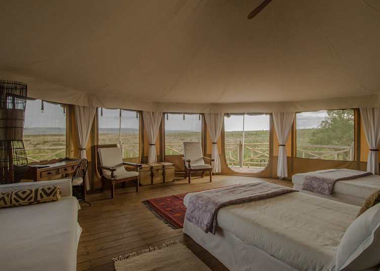 Simba tent at Ol Seki 