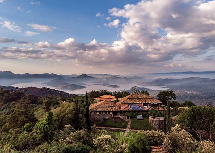 Aerial view of Virunga Lodge