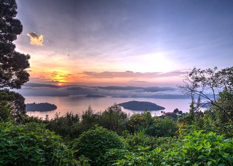 Sunset from Virunga Lodge