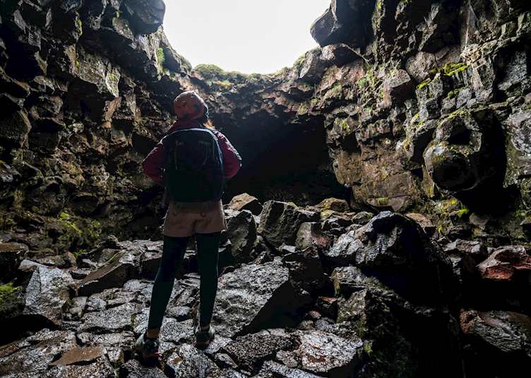 Half day mountain bike and caving tour
