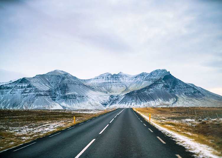 Driving in southeast Iceland