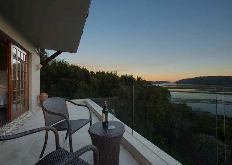 Sunbird suite balcony, Kanonkop House, Knysna