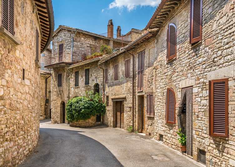 Local houses, Assisi