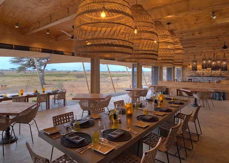 Dining area, Namiri Plains, Serengeti National Park