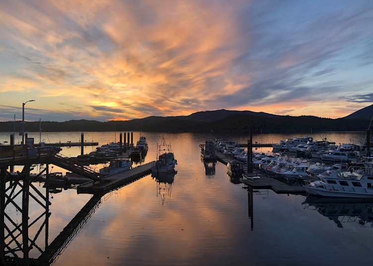 Port in Prince Rupert, British Columbia, Canada