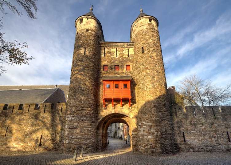 Helpoort Gate in Maastricht, Netherlands