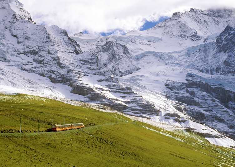 Jungfrau Railway above Interlaken