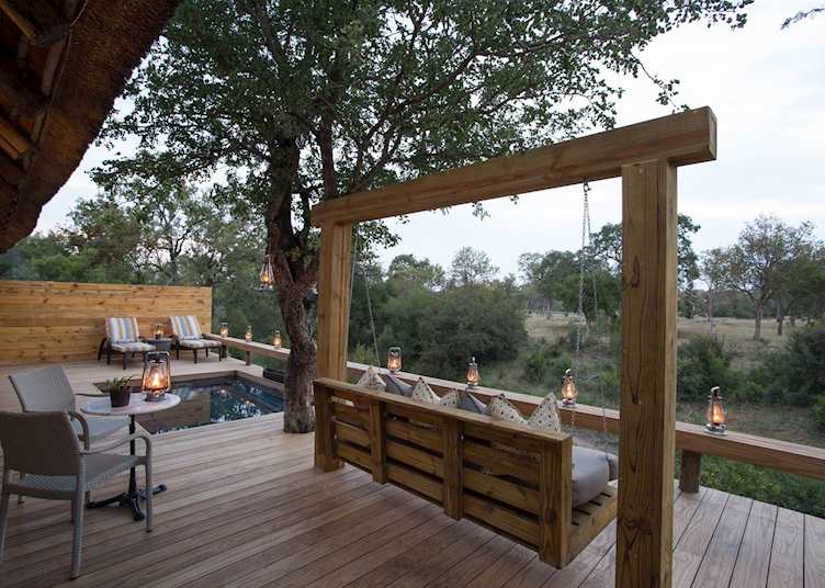 Honeymoon suite terrace, Simbambili Game Lodge, The Sabi Sand Wildtuin