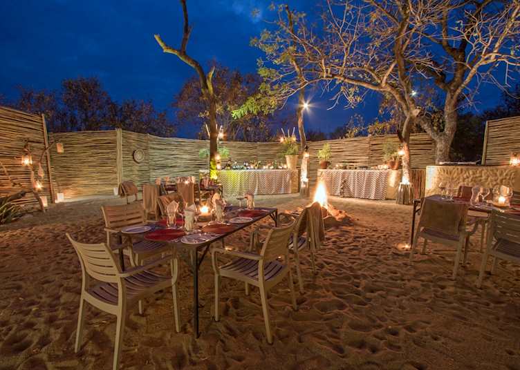 Boma area, Simbambili Game Lodge, The Sabi Sand Wildtuin