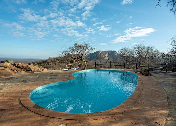 Swimming Pool, Kipalo Hills, Tsavo Mbulia Conservancy