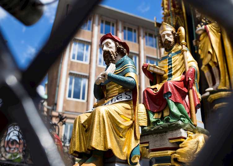 Nuremberg Old Town fountain statue
