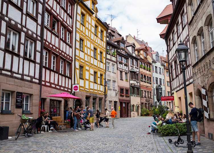 Nuremberg's painted street, Weissgerbergasse