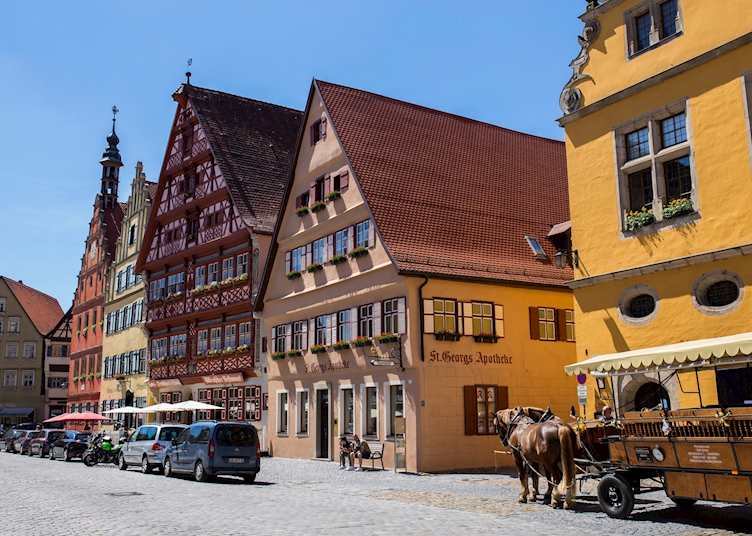 Colourful street, Dinkelsbuhl