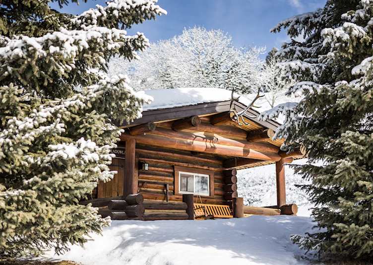 Meadowlark Cabin in winter