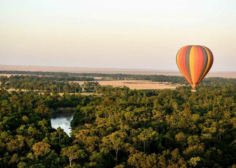 Hot Air Balloon over the Masai Mara