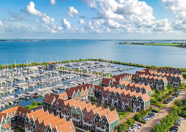 Aerial view of Volendam