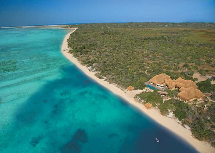 Aerial view of Azura, Bazaruto Archipelago