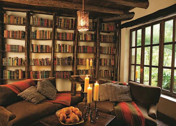 The library at Inkaterra Machu Picchu