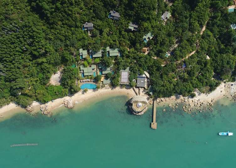 Aerial view of An Lam Retreats