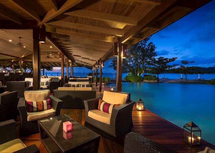 Lounge at dusk