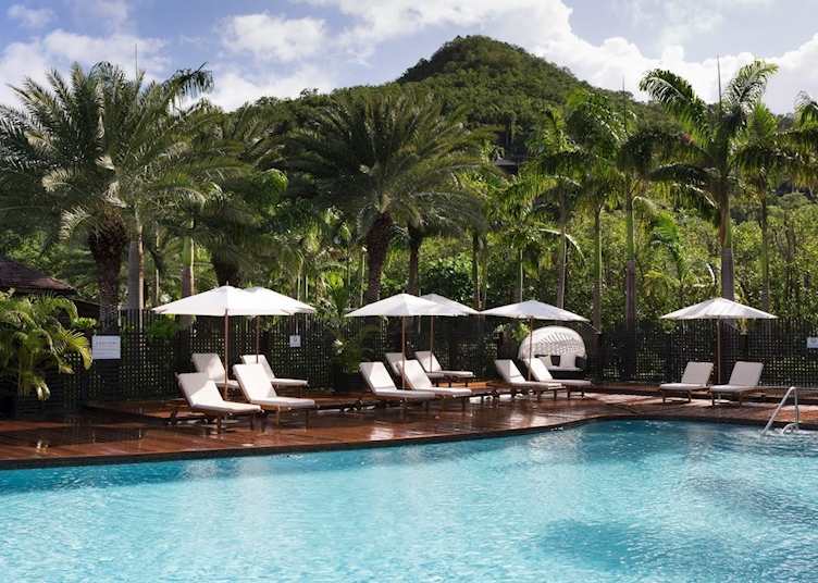 Pool with Hillside View