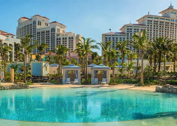 East and West Towers with communal pool