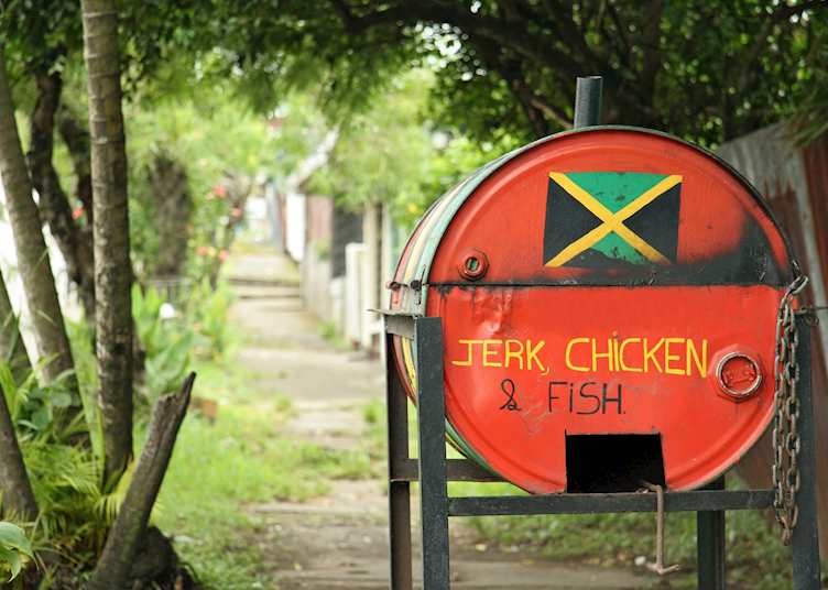 Jamaican food stall