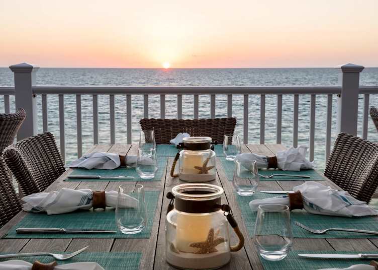 Dinner at sunset