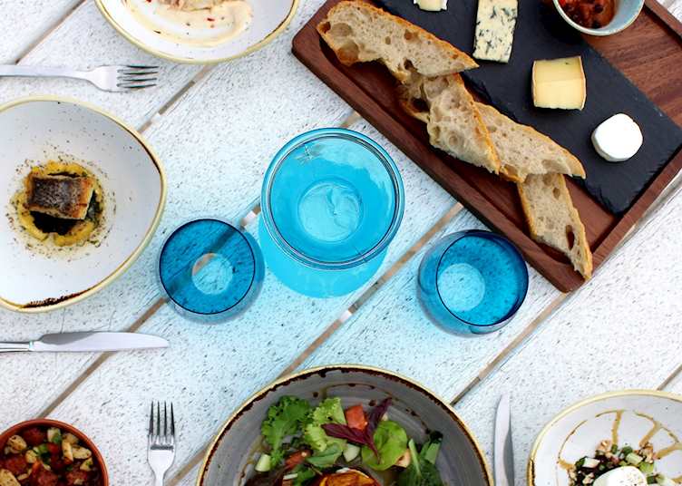 Beach club meal