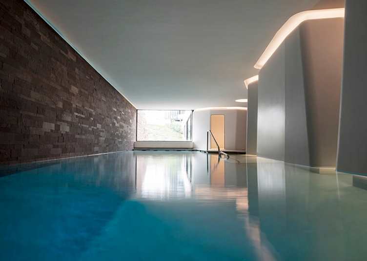 The indoor pool
